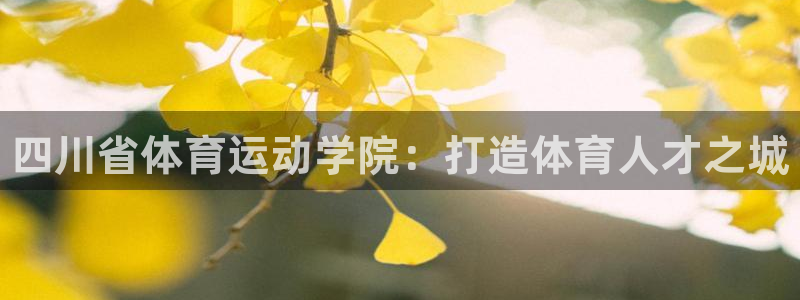 JJB竞技宝官方正版app官网：四川省体育运动学院：