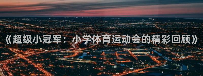 JJB竞技宝官方正版app娱乐：《超级小冠军：小学体